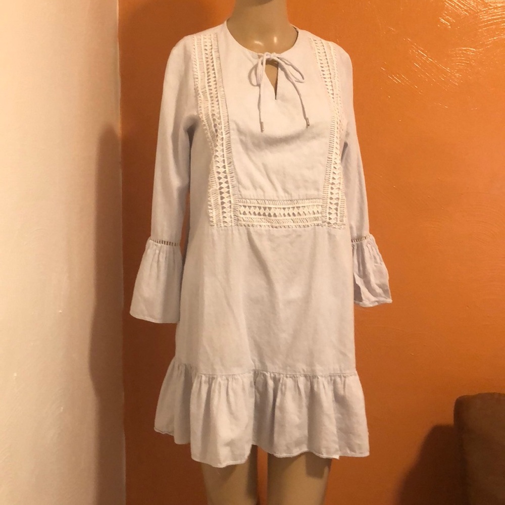 Zalora Collection Stripe Embroidered Tunic Dress